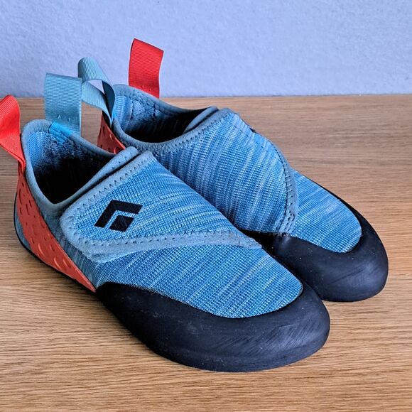 Black Diamond Kids 1 US 32 EU Momentum Caspian Blue Rock Climbing Shoes - Picture 1 of 10